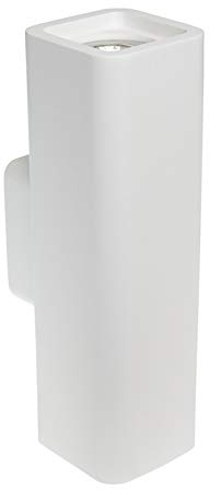 UNIVERSO Applique gesso LED GU10 lampada rettangolare doppia emissione luce parete 230V