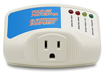 BSEED Surge Protector Home Appliance,Single Outlet Power Voltage Protector,Voltage Brownout Outlet Surge Refrigerator 1440 Watts,Voltage Brownout Plug Outlet, 1875W, 125V, 15A(1 Pack)