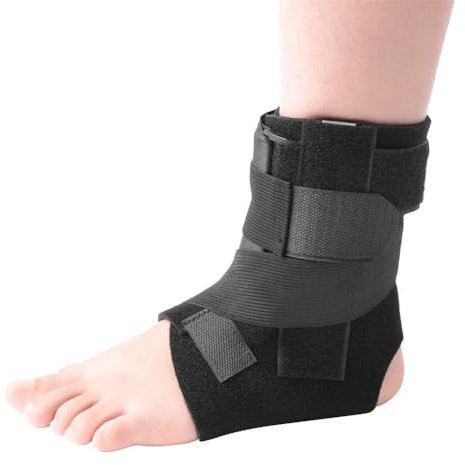 Agatige Knöchelbandage, verstellbare Sprunggelenk-Stützorthese, Varus-Valgus-Korrektor-Schutzorthese für Drop-Foot-Orthese, Achillessehne, Sehne, Verstauchung, Wiederherstellung von Verletzungen