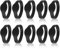 Pulsera RFID, Pulsera RFID de10 Piezas de 13,56 MHz Pulsera de Silicona ID RFID Tarjeta IC RFID Resistente al Agua para Control de Acceso, Piscina, Sauna, Habitación(Negro)
