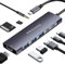 KRISUHO USB C Hub 9-in-1USB-C Dock & Multiport Adapter with HDMI 4K 100W PD USB 3.0 SD/TF Card Reader | USB Type C Hub/Dongle Compatible MacBook Pro/Air, iPad (Mac HDMI Adaptor Included)