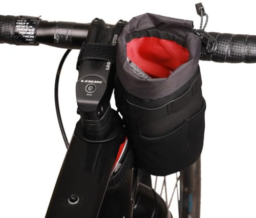 Zefal Z Adventure Pouch Bag - Fahrradlenkertasche - Erweiterbare Fahrradtasche Bikepacking - Lenkertasche Fahrrad - Schwarz, 1.1l
