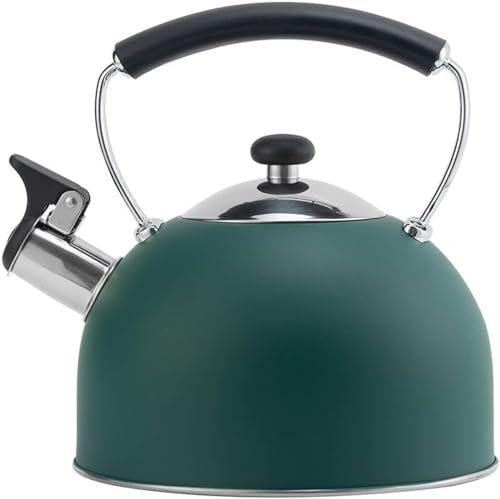 Pfeifender Wasserkocher, 3 L Edelstahl-Wasserkocher Mit Griff, Laut Pfeifender Wasserkocher, Teekanne For Den Herd, Teekanne For Milch, Tee, Kaffee, Schnell Kochende Teekanne For Küche