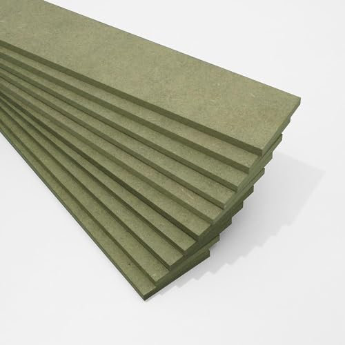Board and Batten Wall Molding Kit – Pre-Cut Paintable MDF Trim for Accent Walls, Custom Layout Wall Trim, Shaker Style Wainscoting, Wall Panel Look for Living Room, Bedroom & Office (Not Full Panels)