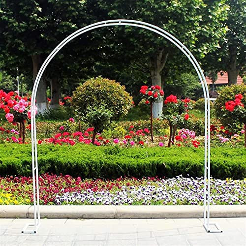 XUJIAY Arche Jardin Aluminium Largeur, Arche À Rosiers Métal, Filet À Plantes Grimpantes, Filet de Treillis, pour Récolte de Concombres, Légume, Vignes, Plantes Grimpantes,140x230x40CM