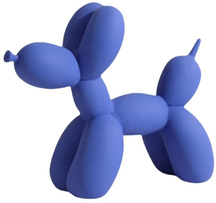 Skulptur Ballonghund Ornament Vardagsrum Sovrum Vinskåp Dekoration Harts Hantverk Mjuk Dekoration Konst Mörkblå