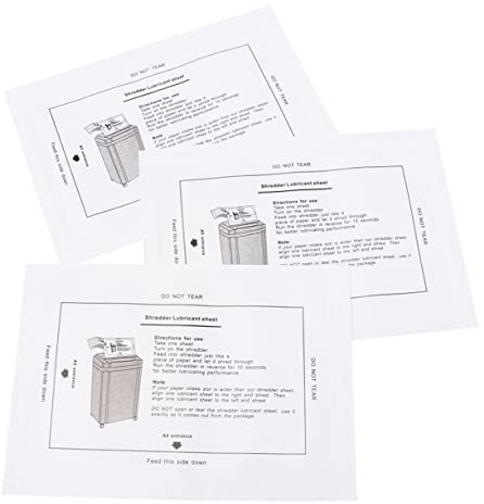 BCOATH 8stücke Schredderöl Professionelles Für Aktenvernichter Tragbare Ölpapiere Für Geeignet Für Büro Schule Und