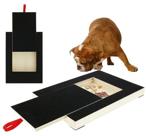 Luckxing Rascador para uñas de Perro, Tabla rascador para uñas de Perro, Juguete para limas de uñas y Tabla rascador para Perros, Tabla rascador para Perros, Juguetes, Caja de Aperitivos integrada