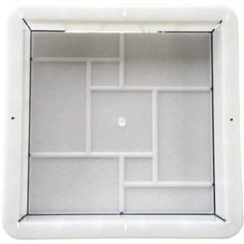 YUCHUANGYE Moldes para Cemento Molde de Cemento for pavimento de hormigón, adoquín de plástico, Bricolaje, Reutilizable, Manual, pavimentador de Carreteras Moldes Hormigon Impreso(25x25cm)