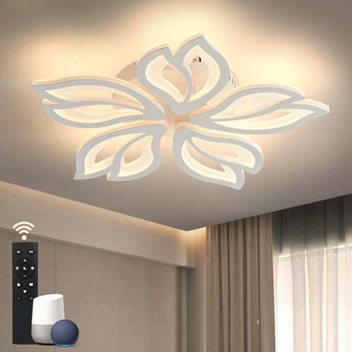 Sky angle Plafoniera LED Dimmerabile ALEXA e Google Home, Lampada da Soffitto Moderna per Soggiorno Camera da Letto Sala da Pranzo Bagno