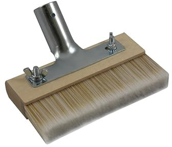 aMbooo Flächenstreicher für Terrassendielen, 20 cm, Kunstfasermischung, Holzkörper mit verzinktem Halter (20)