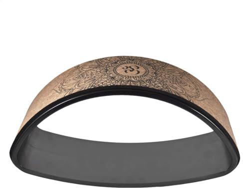Hinterrad - Rutschfester Yoga Wheel Rolle, Naturkork-Fitness-Radlaufform | Kork-Yoga-Rad, Rutschfestes Trainingsrad für Rückenbeugen, Beschwerden, Linderung, Pilates, Entspannung, Balance
