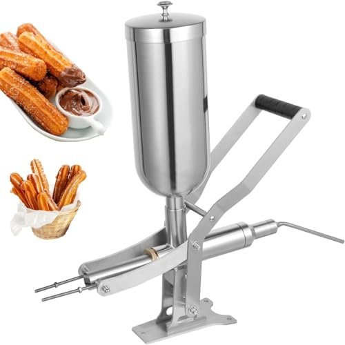 YMXEURSC 5L Commercial Churro Maker Latin Fruit Churro Jam Filling Machine Manual Spanish Doughnut Filler Machine