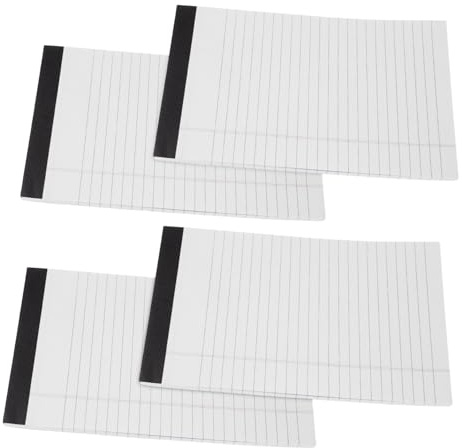 Artibetter A5 Linierter Notizblock zum Abreißen 4 Stück Packung mit 50 Blättern Leichtes Kunststoffpapier Praktische Taschengröße für Arbeit und Studium