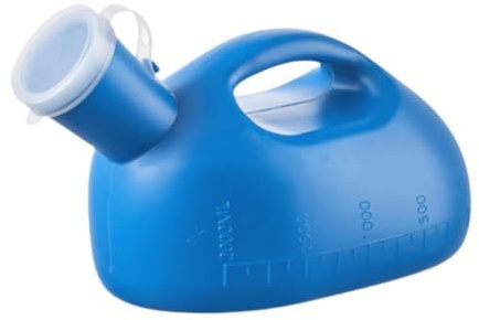 Sharplace Orinatoio maschile portatile da 2000 ml, contenitore di raccolta per casa, viaggio e all'aperto, Blu