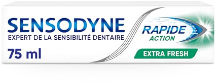 Sensodyne - Zahnpasta Rapid Action Extra Fresh, für empfindliche Zähne, bietet langanhaltenden Schutz, frische Minze – 75 ml