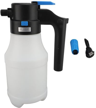 Pulvérisateur de Mousse électrique Rechargeable par USB de 1,5 L pour Voiture – Mousseur à Neige Portable Haute Pression, pressurisation Automatique pour Le Nettoyage du Jardin de