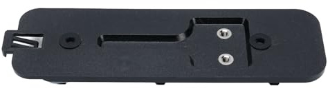 Sxhlseller Reemplazo de Placa Posterior de Timbre, Placa de Montaje de Aluminio con Llave y Tornillos para una Instalación Segura y Acceso a la Batería, Pieza de Soporte Estándar de 2 Orificios