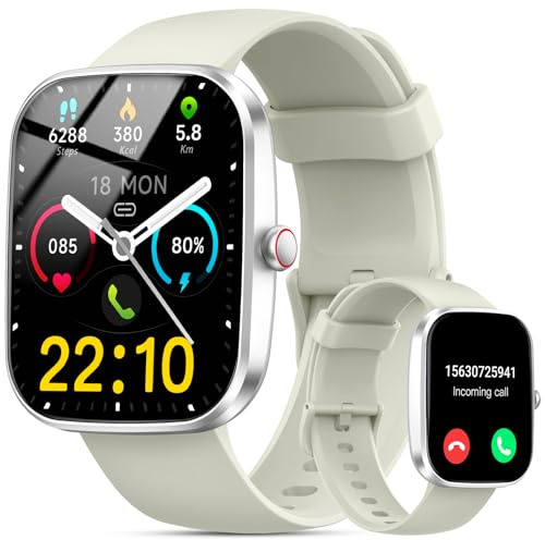Reloj Inteligente Hombre Mujer, 1,91 HD, Llamadas Bluetooth, IP68, 300mAh