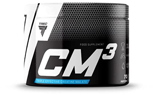 Trec Nutrition CM3 POWDER Tri-Kreatine Malate Creatine Muskelaufbau Kraft Bodybuilding 250g Pink Grapefruit - Citrusfrucht