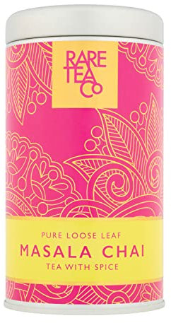 Rare Tea Company Masala Chai Loose Leaf Tea, Cardomom, 50 g
