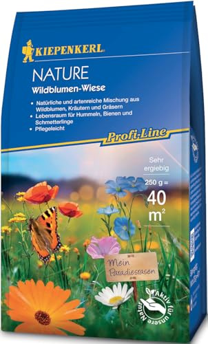 Kiepenkerl Wildblumen-Wiese Nature 664005, 250 g für 40 m² | Wuchshöhe 100-150 cm, mehrjährig