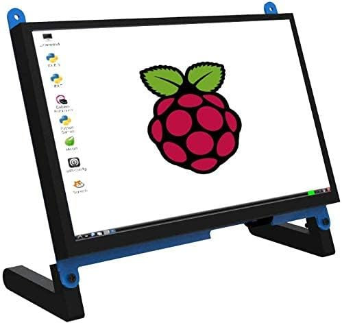CUQI Moniteur à Écran Tactile Portable de 7 Pouces pour Raspberry Pi 4/5, Écran Tactile Capacitif IPS 1024x600 Jeu LCD Étendre Le Deuxième Moniteur