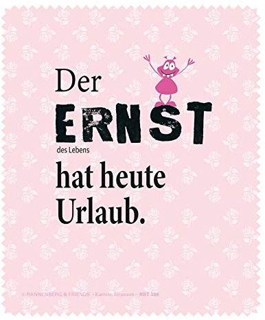 witziges Motiv-BrillenputztuchDer Ernst des Lebens von Rannenberg & Friends
