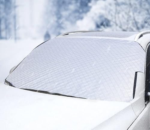 RUISCHENTONG Cubierta de parabrisas delantero para coche, 140 x 100 cm, sección delgada, utilizada para proteger el sol del coche para evitar la nieve y las hojas