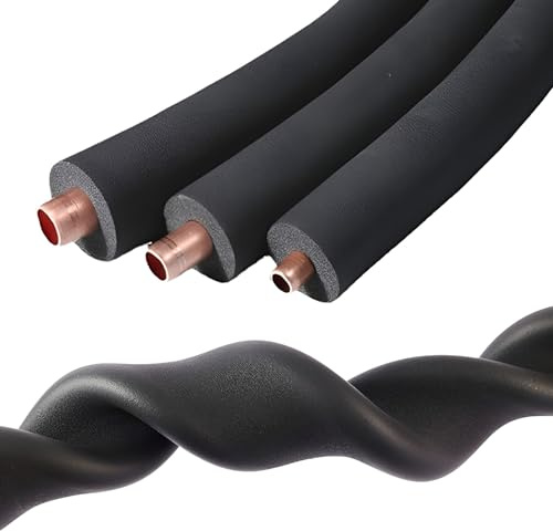 BZCKBZ Pipe Insulation Lagging Wrap - Waterproof Fireproof - Pipe Insulation Lagging - Easy To Install - Foam Tubing For Outside Water Pipe Insulation Antifreeze(16mm*15mm*2m)