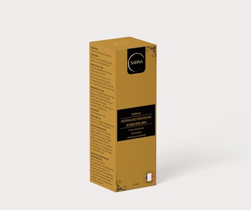 HUILE DE PÉPINS DE FIGUE DE BARBARIE 100% BIO 10ml - anti oxydante - Extra Vierge - 1ère Pression à Froid - Anti Cernes - Anti Rides et Nourrisante pour la Peau, Visage, Cheveux et Ongles.