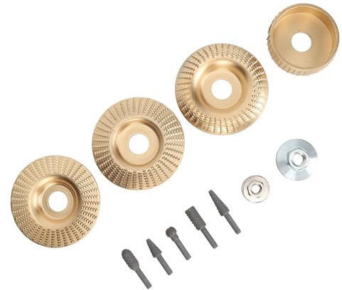 Tyenaza Set di lime rotanti per dischi da intaglio del legno, smerigliatrice angolare, mola modellante, accessori per raspe per taglio del legno, intaglio, lucidatura