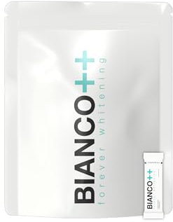 Bianco++ Dentifricio in Polvere Naturale senza Additivi - Integratore Alimentare Professionale per Pulizia Denti e Gengive - Sbiancante - 1 pacchetto 30 bustine - Creato e Testato da Dentisti