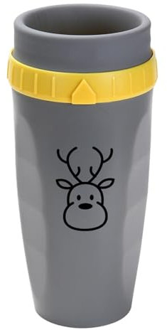 Bottiglia d'acqua con tappo a vite – 300 ml, tazza da viaggio girevole a prova di perdite, tazza termica da 300 ml, girevole e chiusa, con cannuccia, tazza termica a prova di perdite, portatile, per S