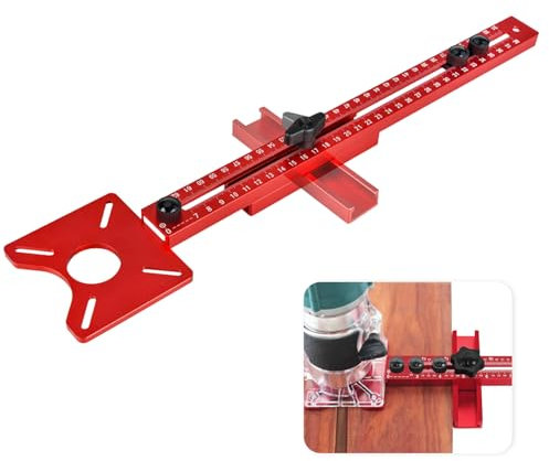 Supporto Per Scanalatura Per Fresatrice, Accessorio Per Fresatrice Regolabile Dispositivo di Taglio Circolare Per Fresatrice Mobiletto Per Fresatrice in Lega di Alluminio Per La Lavorazione del Legno