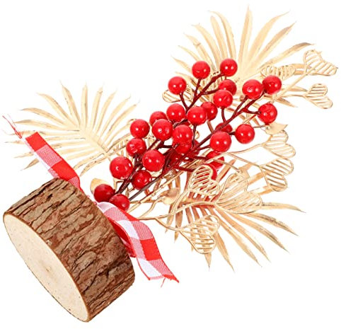 TOPBATHY Tischornament Mit Roten Beeren Für Frühlingsfest-Dekoration Chinesischer Festschmuck Für Neujahrsfeier Tischdekoration Zum Ausdruck Von Glücksgefühlen