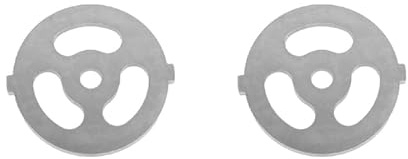 JDIEOQA 2 Pcs Meat Grinder Blades, Net Meat Grinder Plate Discs Stainless Steel Food Grinder Accessories for Stand Mixer