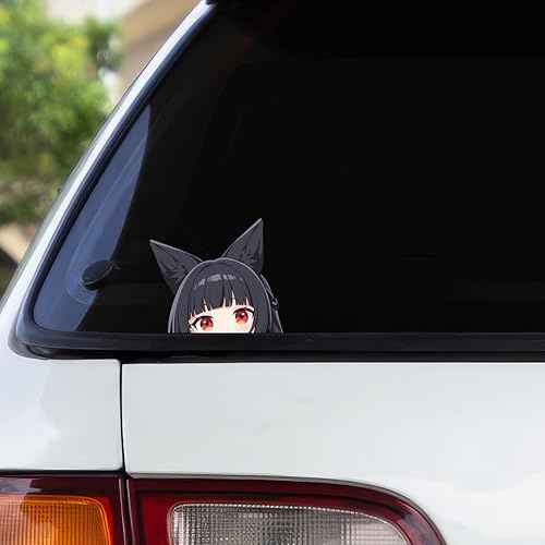 Pure Print Cut Zenless Zone Zero Aufkleber – Anime Design Hoshimi Miyabi – Wasserfest & UV-Beständig – Gaming Auto Sticker – 2 Stück 12x10,5 cm
