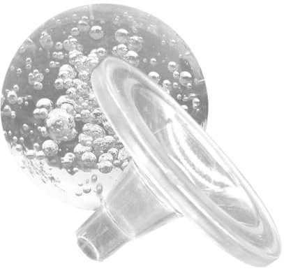 GETAJGHSD Crystal Ball Fountain Bubble Sphere 8cm Glass Water Feature Stand Indoor Tabletop Decorative Sphere for Feng Shui Display and Home Garden