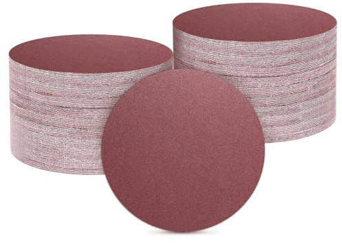 QUARKZMAN Schleifpapier 50mm(2 Zoll) 120 Körnung 100 Stück | Schleifpapier Schleifscheiben Klett-Schleifpapier Zufällige Exzenterschleifer Pads für Holzbearbeitung Automobil Metall