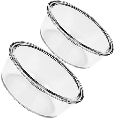 ULTECHNOVO 2pezzi Ciotola in Vetro Per Mescolare Friggitrice Ad Aria Ciotola in Vetro Per Dolci e Zuppe Insalatiera Multiuso Per Preparazione in Cucina