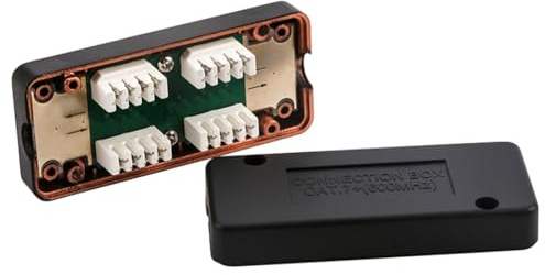 Cenei CAT7 RJ45 Network Junction Box Ethernet LAN Cable Adapter, 600MHz LSA Connection Extension Box
