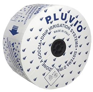 Manichetta Gocciolante Pluvio d. 16-8 mil Rotolo Irrigazione a goccia Tubo Orto Giardino Tape Misure Varie (2500 m passo 40 cm)