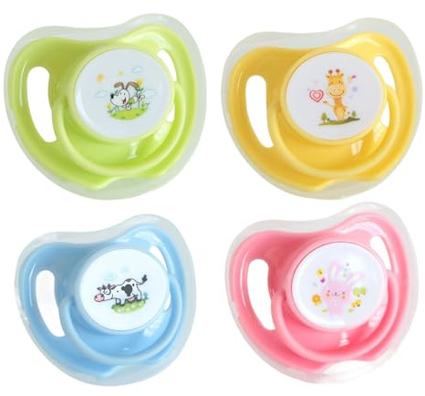 Générique Tétine pour Chaton | Tétine Allaitement Chiot et Animal de Compagnie | 4 Tétines en Silicone en Forme De Papillon avec Couvercle pour Apaiser Mastication Et Dentition