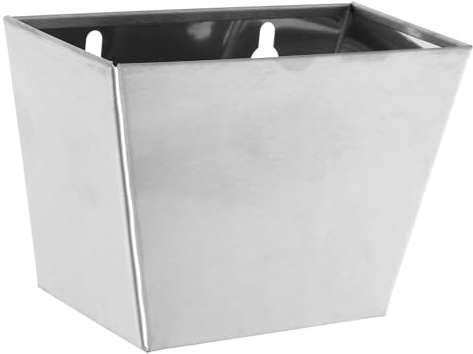 GRIRIW Recogedor de Tapones de Cerveza de Acero Inoxidable Cubo Compacto para Tapones de Rosca con Orificios de Drenaje Abridor de Botellas de Pared para Fiestas y Uso Exterior