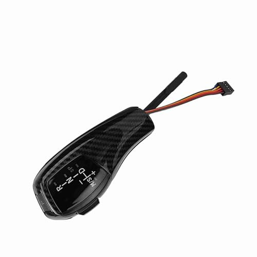 ACOGEDO Für F30 Style LHD Automatischer LED-Schaltknauf Nachrüstsatz Für E90 E92 E84 E89Jet Schwarze Seite mit Praktischer, Weicher, Komfortabler Ganganzeige-LED Für Automatische Mechanische (#13)