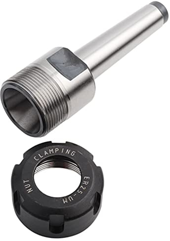 Jeffergarden Portabrocas MT2, Portabrocas de Boquilla Cónica, de Boquilla ER25 M10 MT2, de Cónica de ER32 de Cara del Soporte de Vástago Cónico Morse,