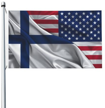 Bandiera USA 3x5 piedi Finlandia Bandiera finlandese Finns su entrambi i la
