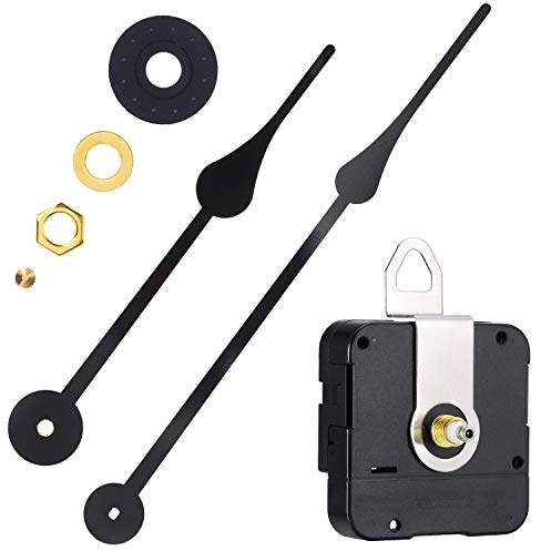 WILLBOND Mouvement de l'horloge à Couple Élevé Mécanisme de Remplacement avec Aiguilles de l'horloge pour Ajustement des Cadrans Jusqu'à 56 cm/ 22 Pouces de Diamètre