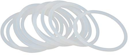 sourcing map 10 Stk Silikon O-Ringe 50mm OD 43,8mm ID 3,1mm Breite Weiß | VMQ Dichtung für Kompressor Ventile Rohr Reparatur